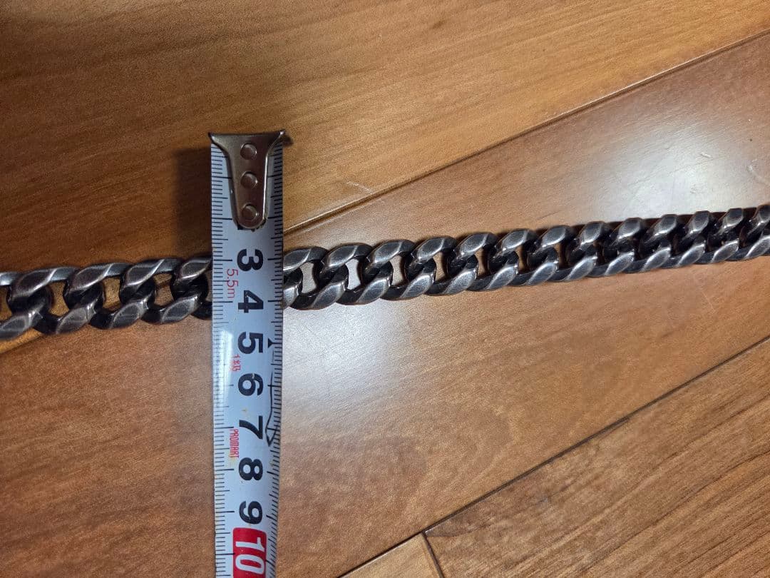 ブラスシルバー燻しウォレットチェーン、チャレンジャー、東京インディアンズ、ラッツ