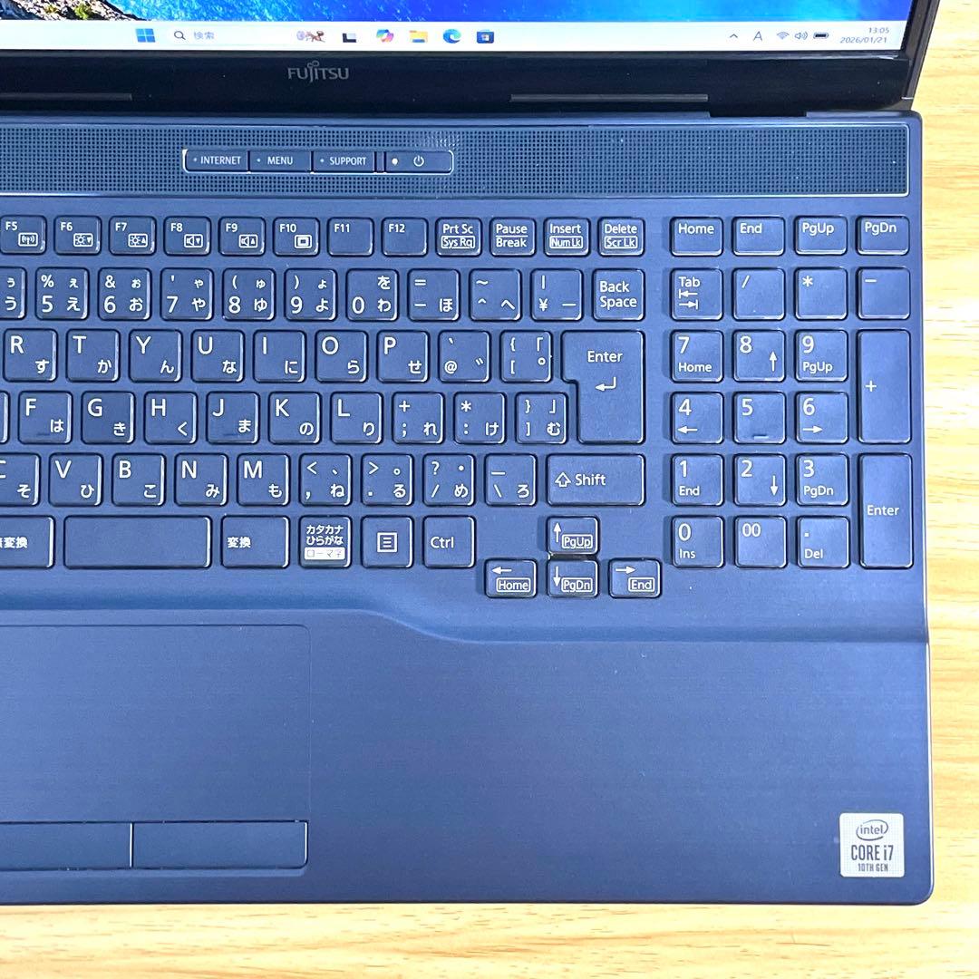 富士通 LIFEBOOK/Corei7/16GB/SSD1TB/Blu-Ray