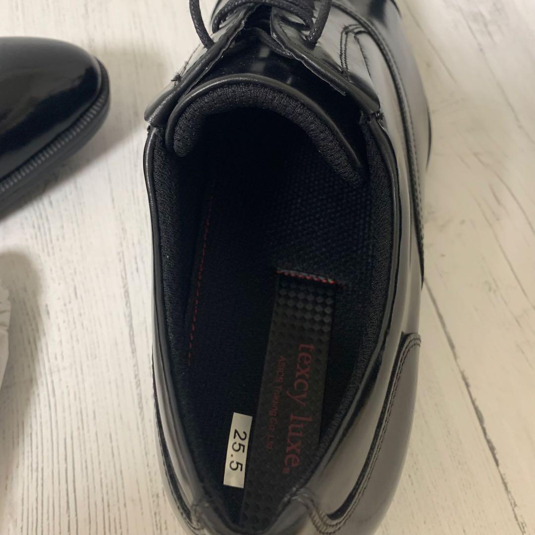 【タグ付き】★未使用★ テクシーリュクス asics ストレートチップ ブラック