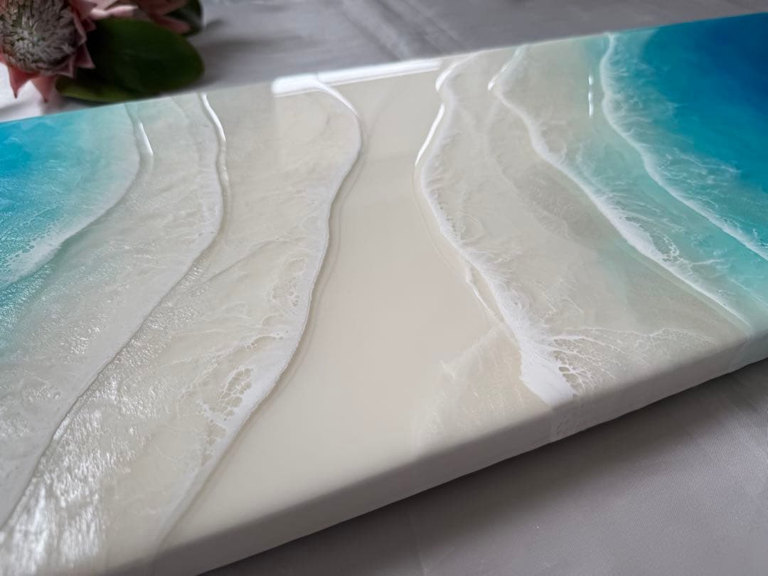 レジンアート　ロングパネル　海アート　オーシャンパネル