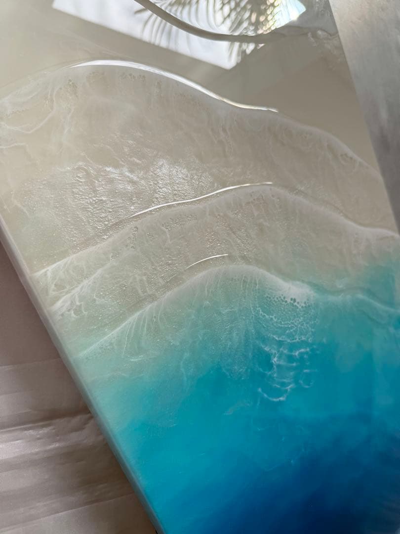 レジンアート　ロングパネル　海アート　オーシャンパネル