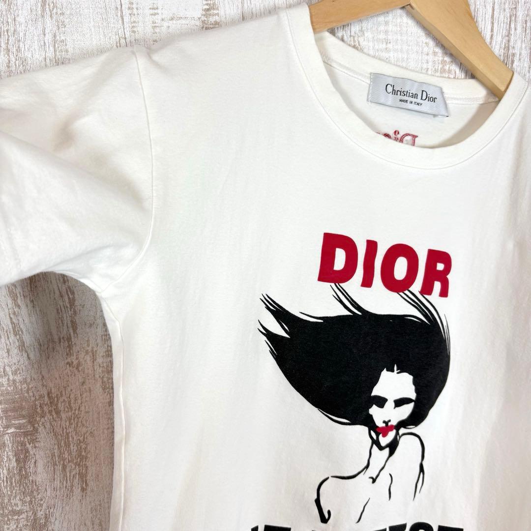 Christian Dior 3Dロゴ レディプリント ガリアーノ Tシャツ
