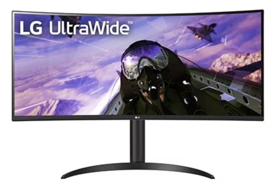 LG 34インチ 曲面型非光沢ウルトラワイドモニター 34WP65C-B