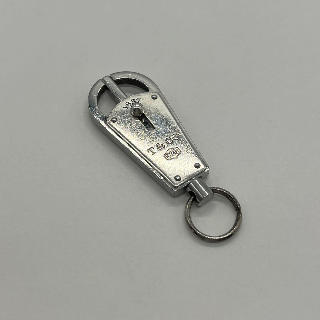 ティファニー TIFFANY 1837 バレット キーリング キーホルダー SV