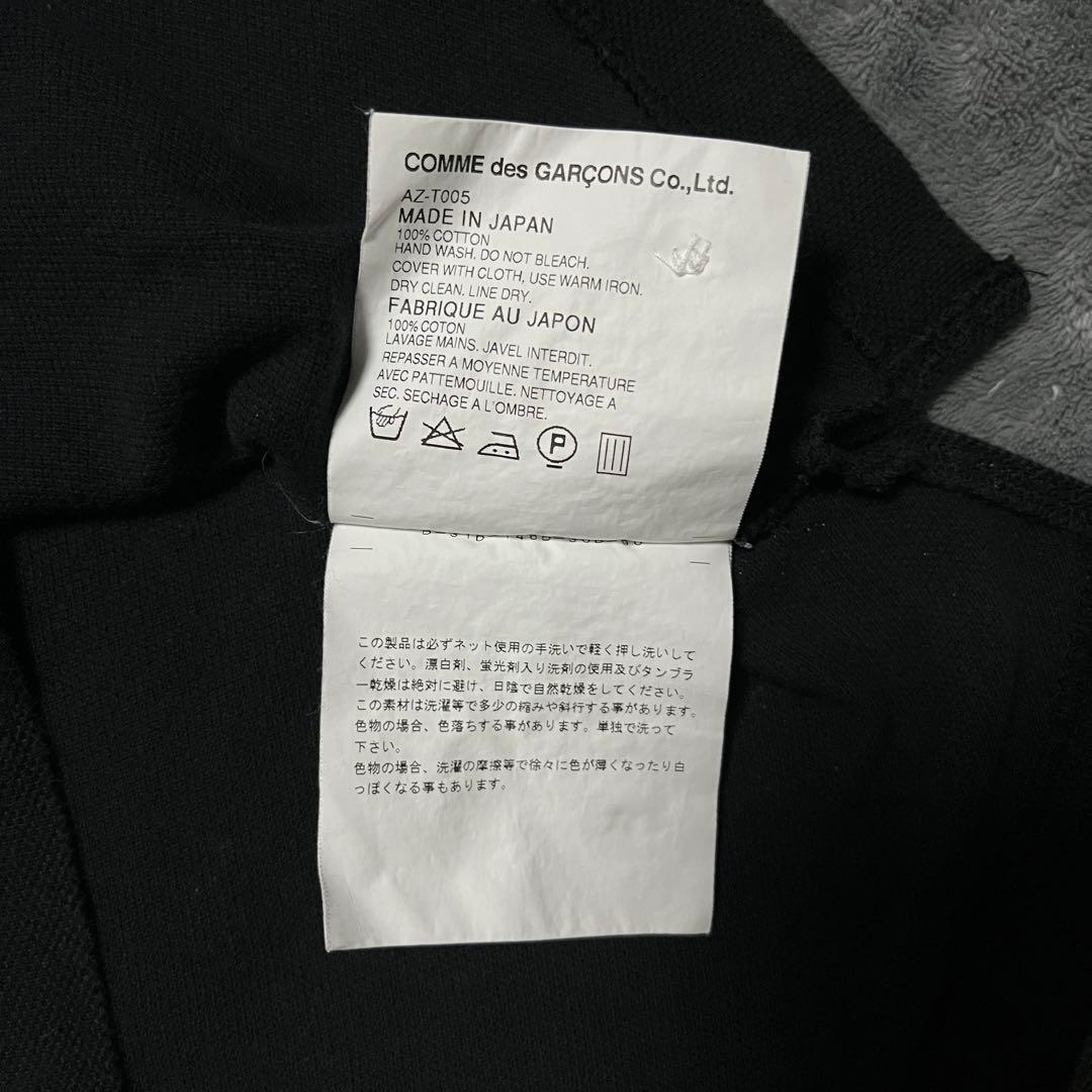 コムデギャルソン ポロシャツ ブラック 半袖 シャツ Lサイズ