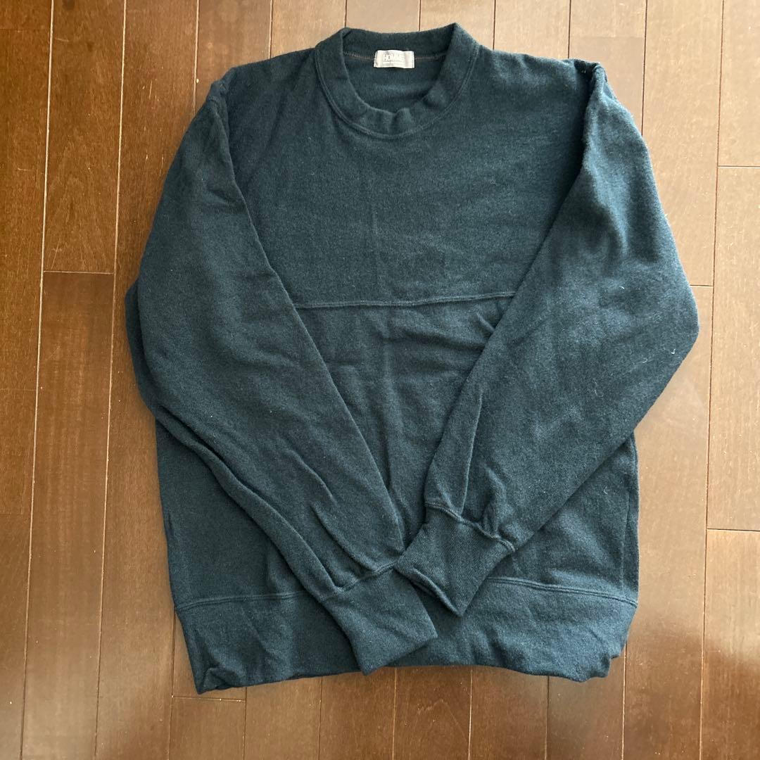 コムデギャルソン　ダークブルー クルーネック セーター