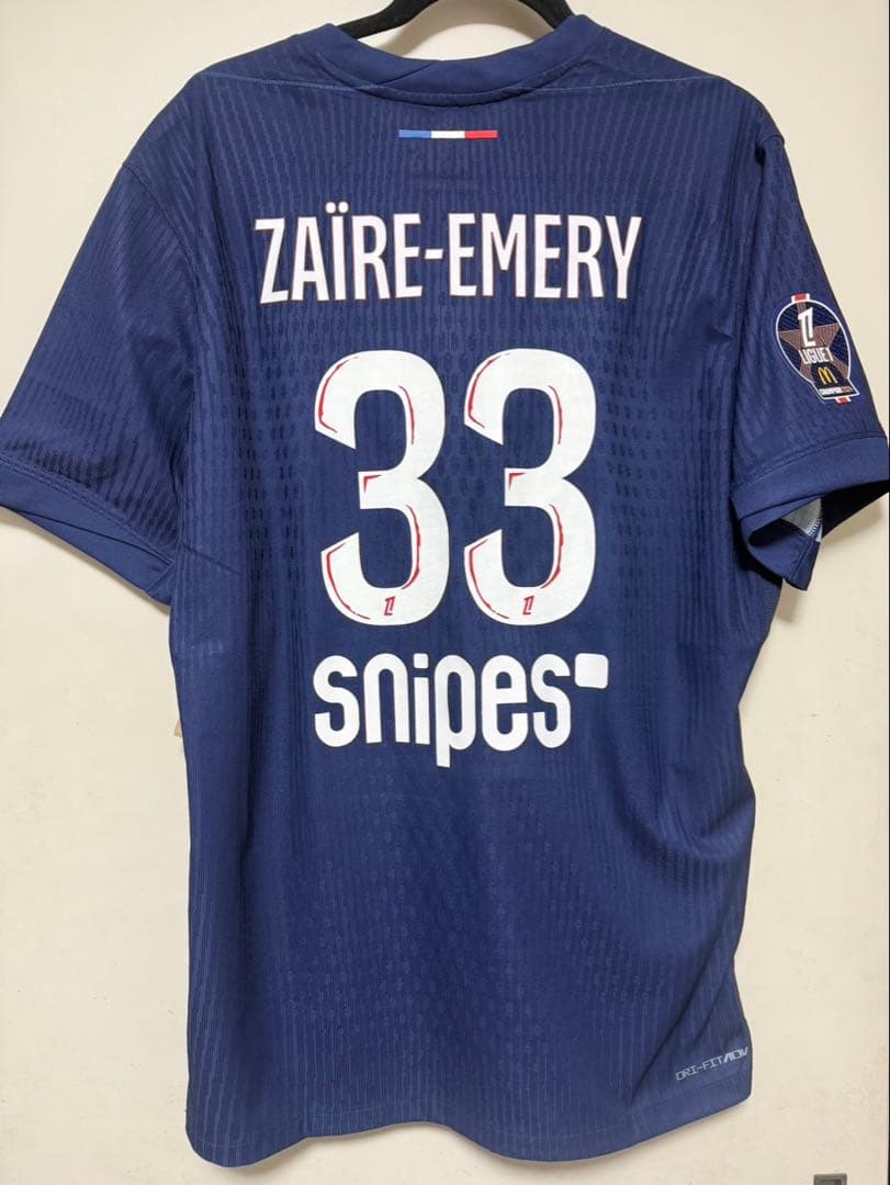 新品未使用　フルマーキング　パリサンジェルマン　PSG　エメリ　選手仕様　XL