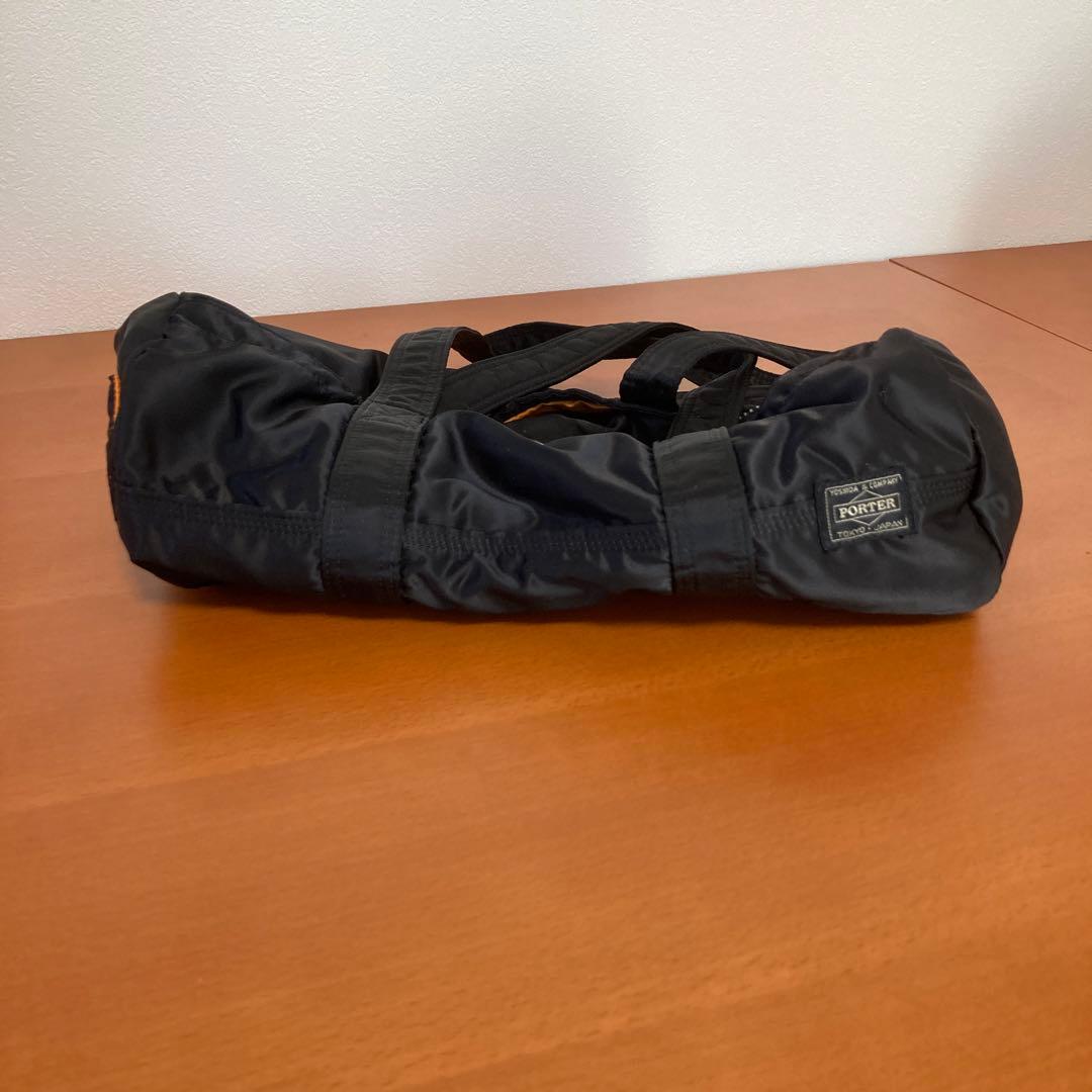 PORTER ドラムバッグ ブラック オレンジ