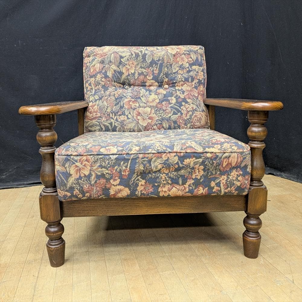 美品　カントリーハウス　三越　ブルージュ　オーク　シングルソファ　一人掛け　A