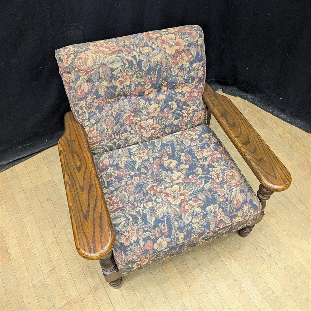 美品　カントリーハウス　三越　ブルージュ　オーク　シングルソファ　一人掛け　A