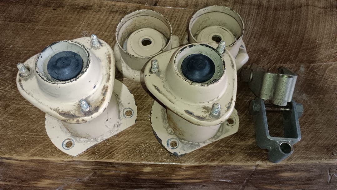 H58Aパジェロミニ、リフトアップブロック、ショック延長ブラケット