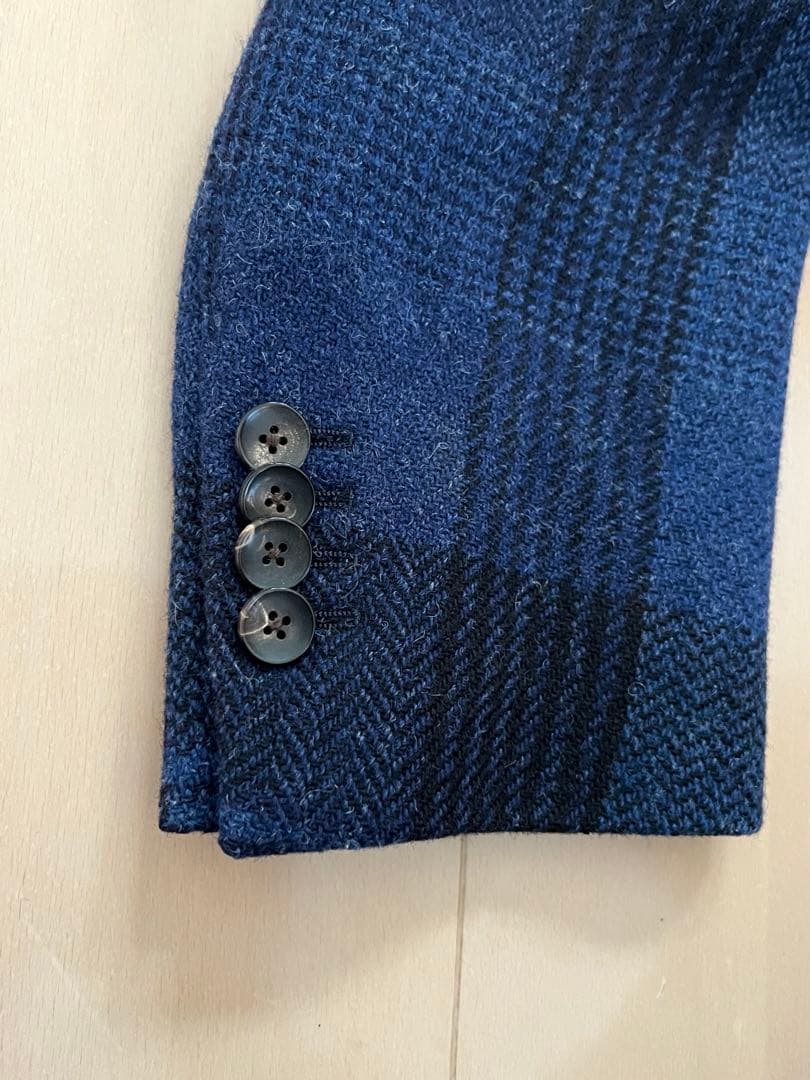 【C.】ラルディーニのウールジャケット　サイズ４6 ウインドペーン柄