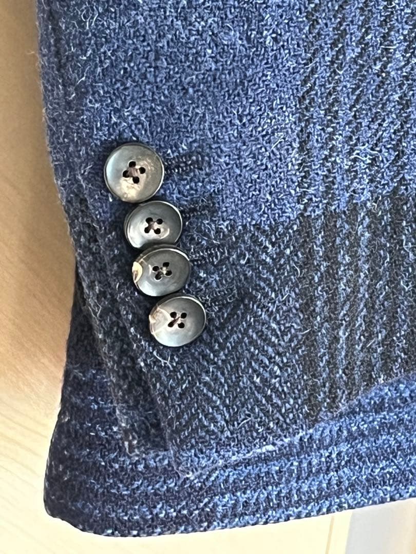 【C.】ラルディーニのウールジャケット　サイズ４6 ウインドペーン柄