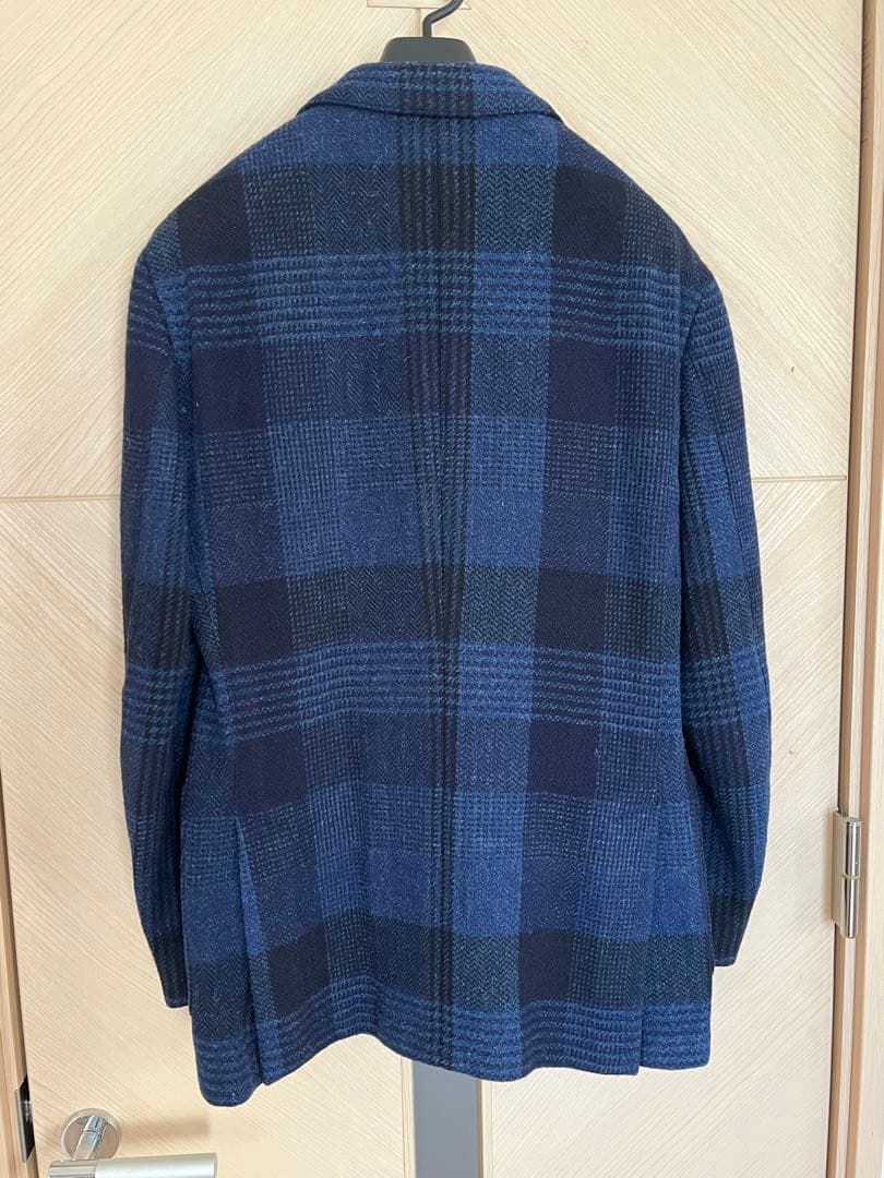 【C.】ラルディーニのウールジャケット　サイズ４6 ウインドペーン柄