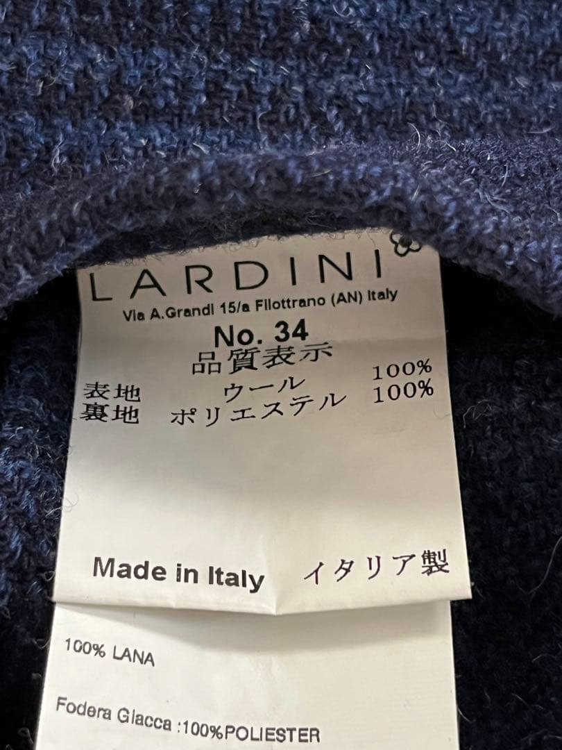【C.】ラルディーニのウールジャケット　サイズ４6 ウインドペーン柄
