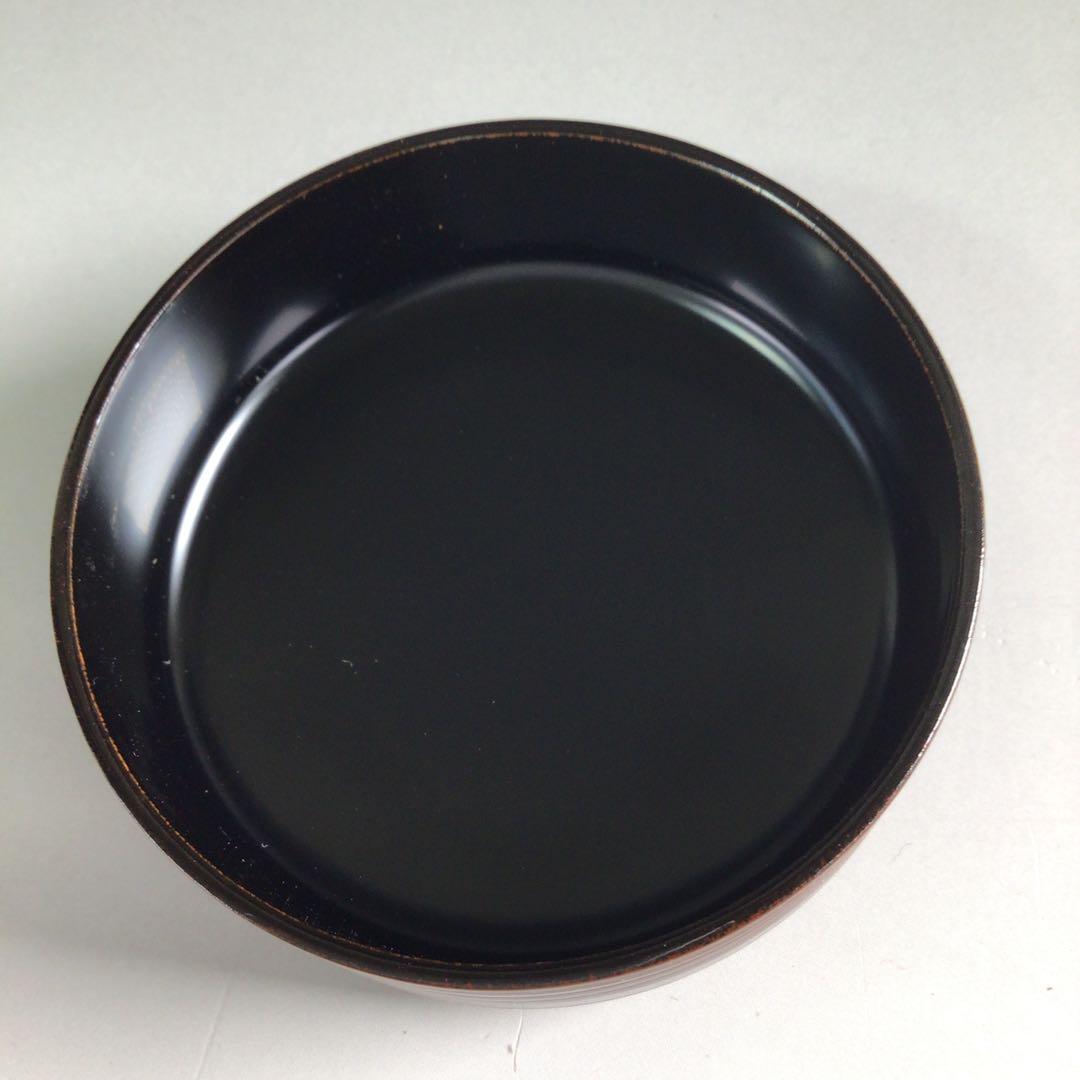 Ｐ９５５　棗　『清山作』『溜塗』『桜蒔絵』『雪吹棗』　共箱　茶道具