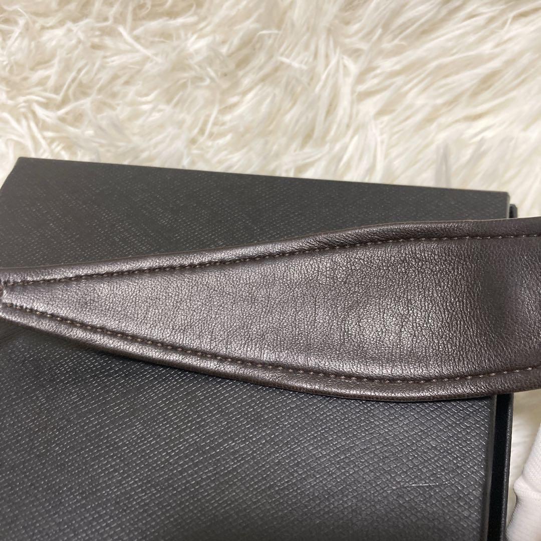 希少✨美品✨ロエベ　バングル　アナグラム　キャンバスレザー　ロゴ金具　青