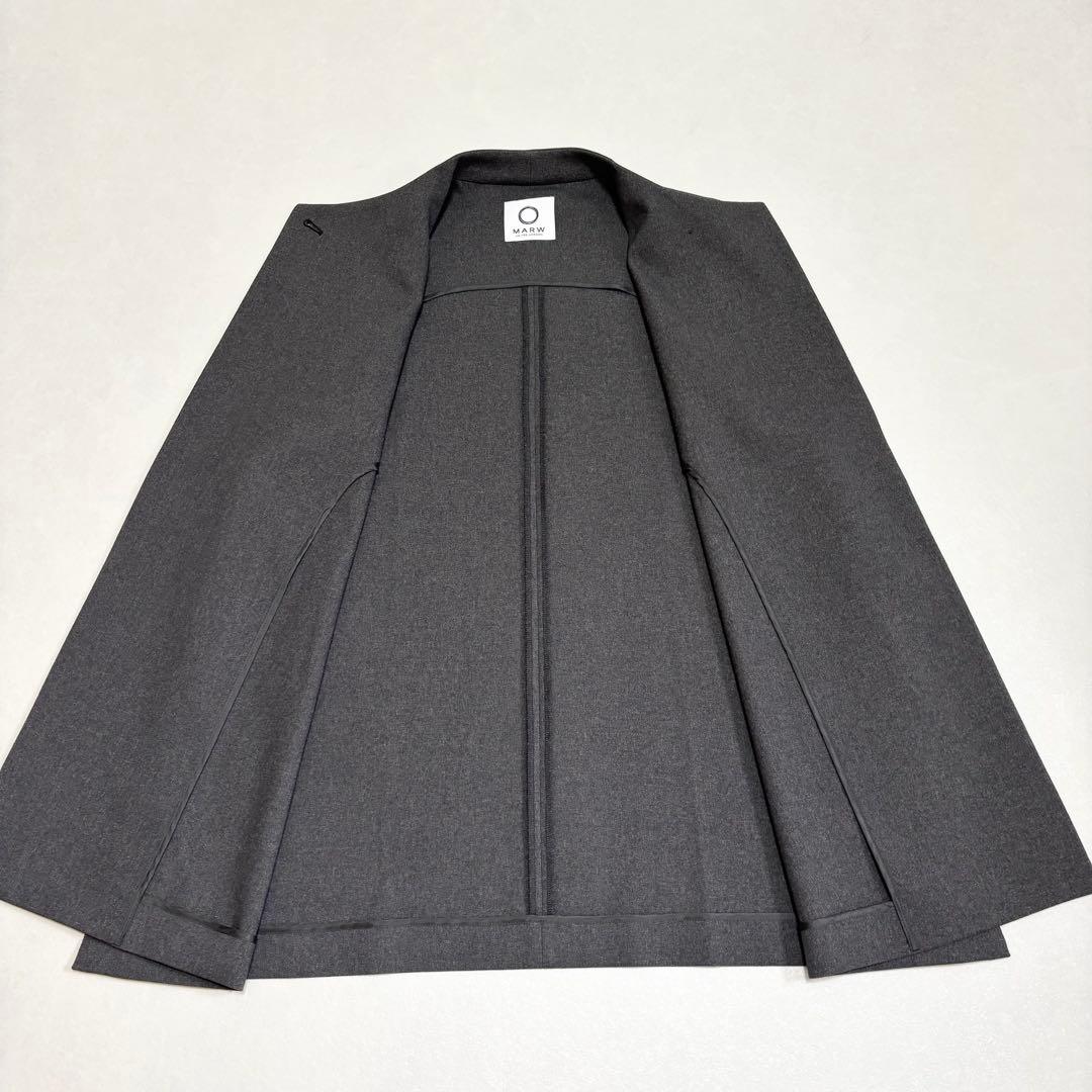 美品 人気 マルゥユナイテッドアローズ ウエストベルトジレ グレー