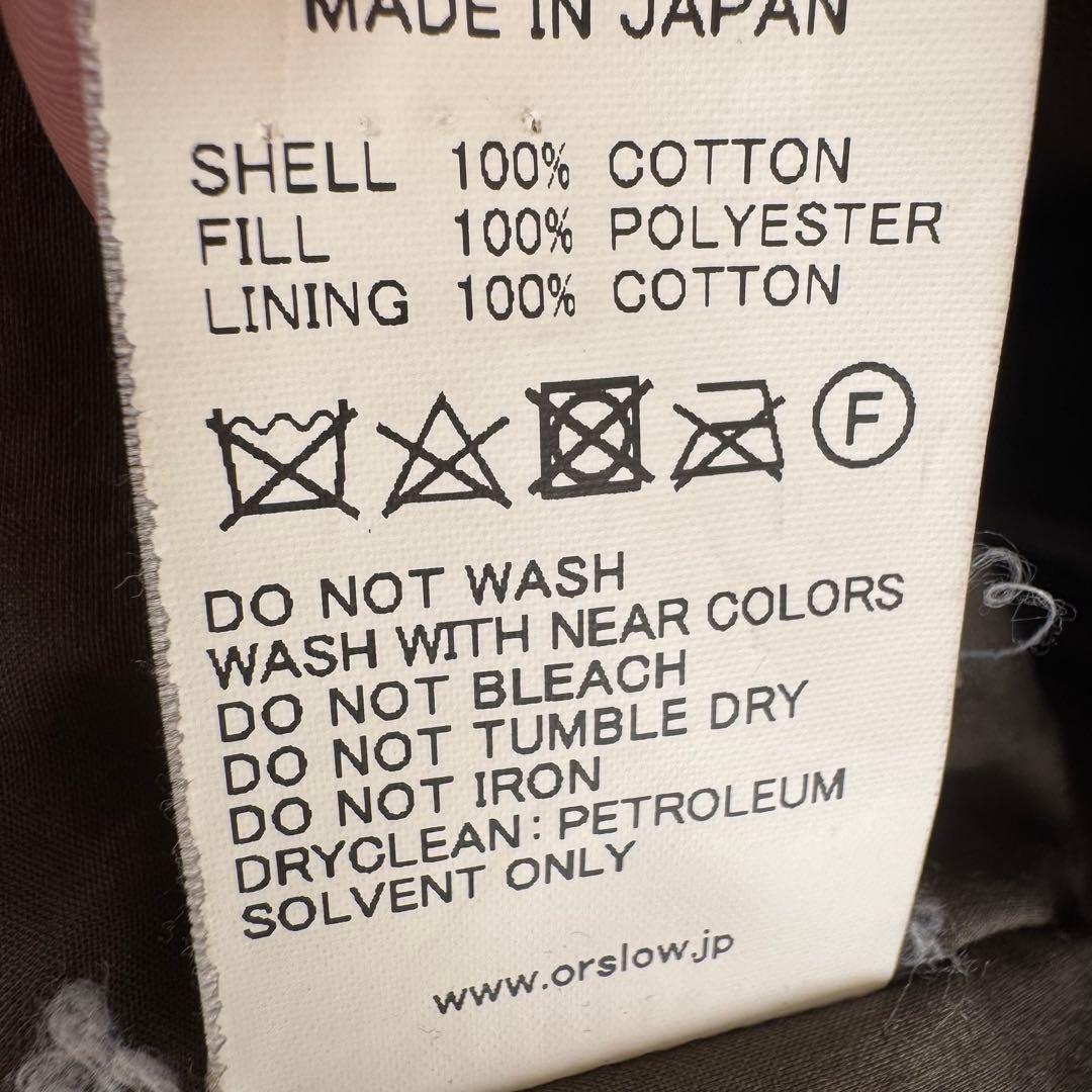 美中古 orslow オアスロウ コットンシェルジャケット ノーカラー L