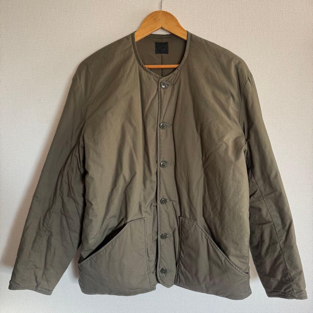 美中古 orslow オアスロウ コットンシェルジャケット ノーカラー L