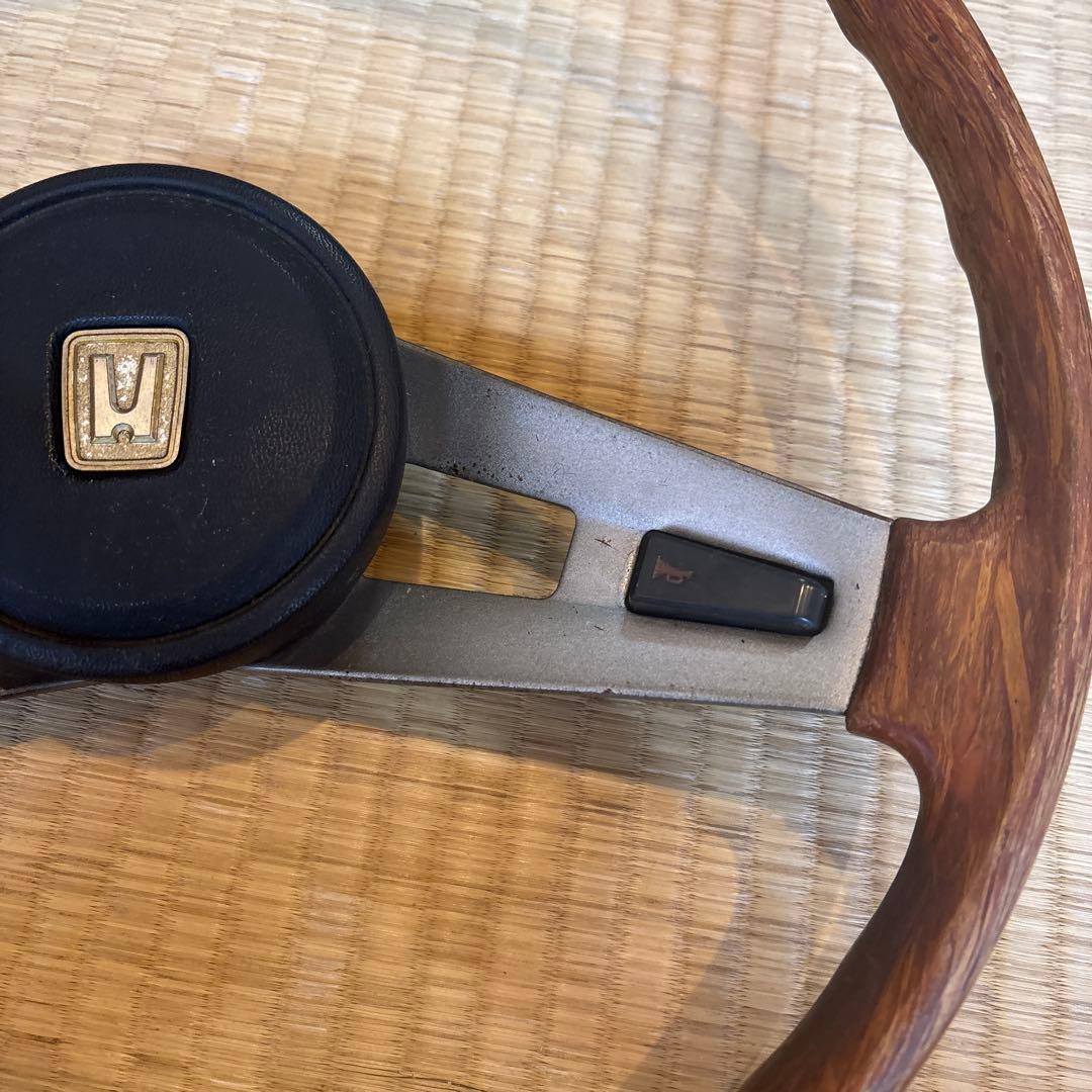 ホンダ シビック ウッド ステアリングホイール ハンドル 旧車 当時物