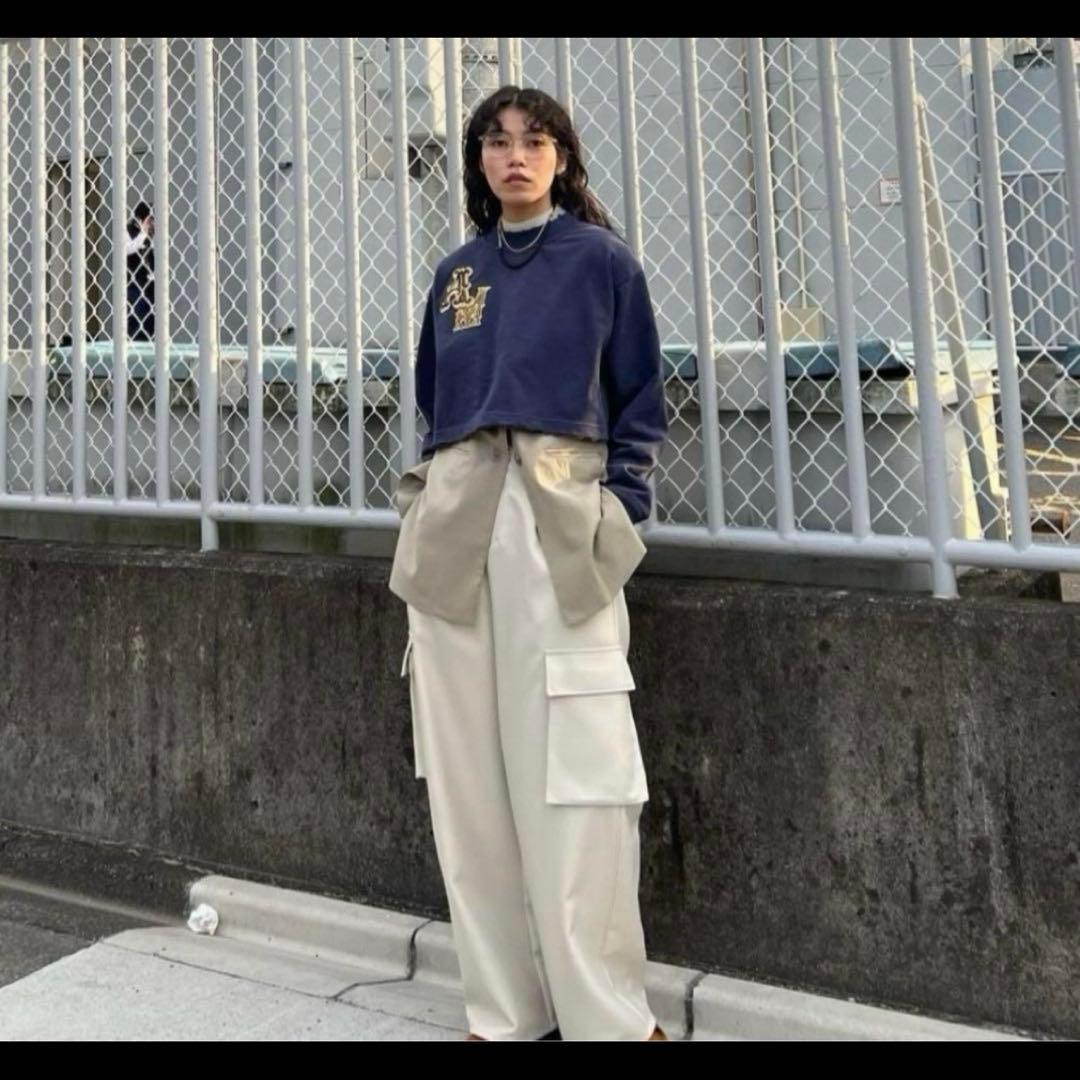 新品未使用　DENIM LIKE CORSET WORK PANTS ホワイト