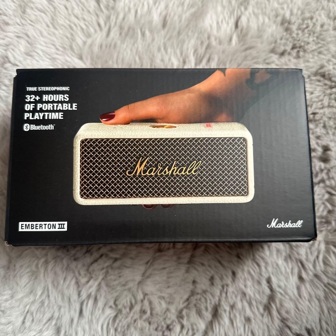 新品未開封　Marshall スピーカー Emberton III クリーム
