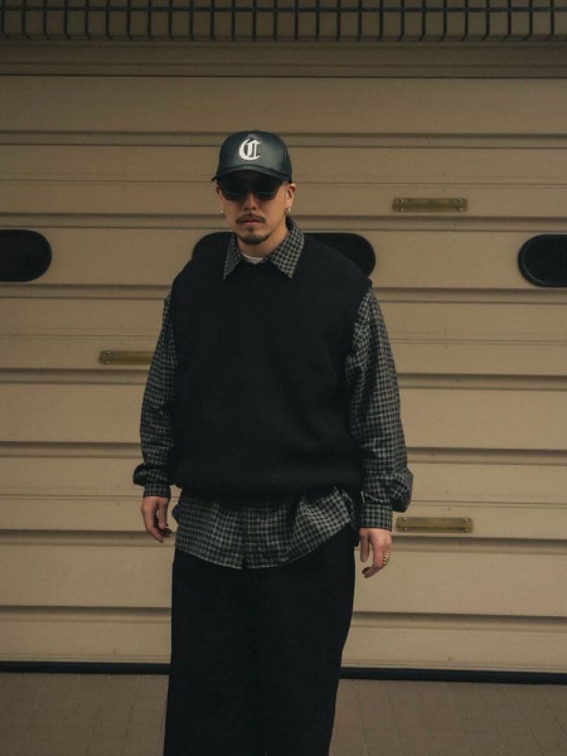 帽子 COOTIE Faux Leather 5 Panel Mesh Cap