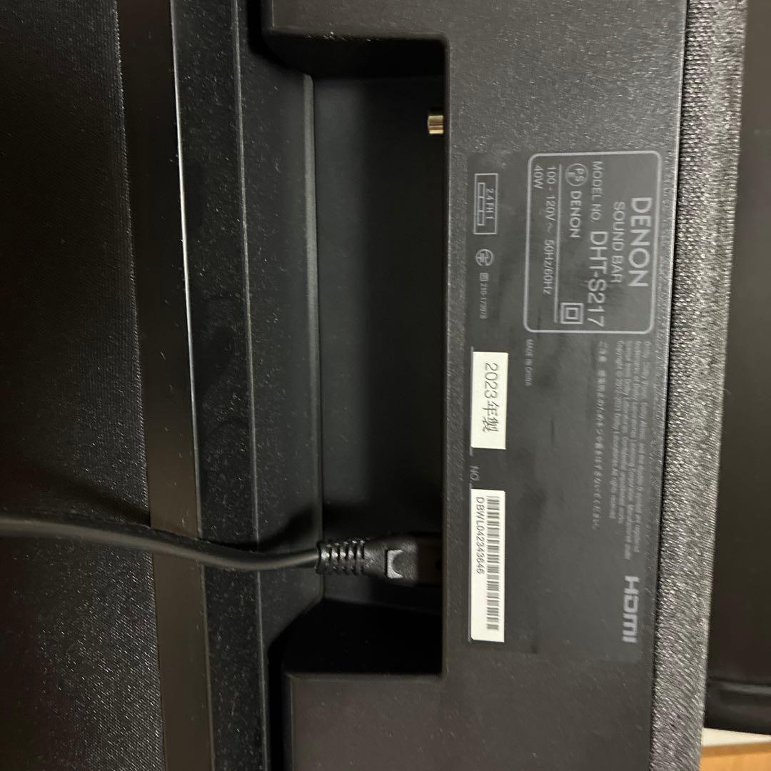 Denon サウンスピーカー、リモコン付き