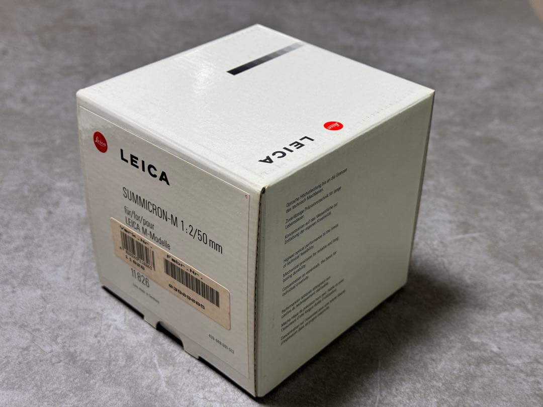 LEICA SUMMICRON-M F2/50mm（BK） 11826