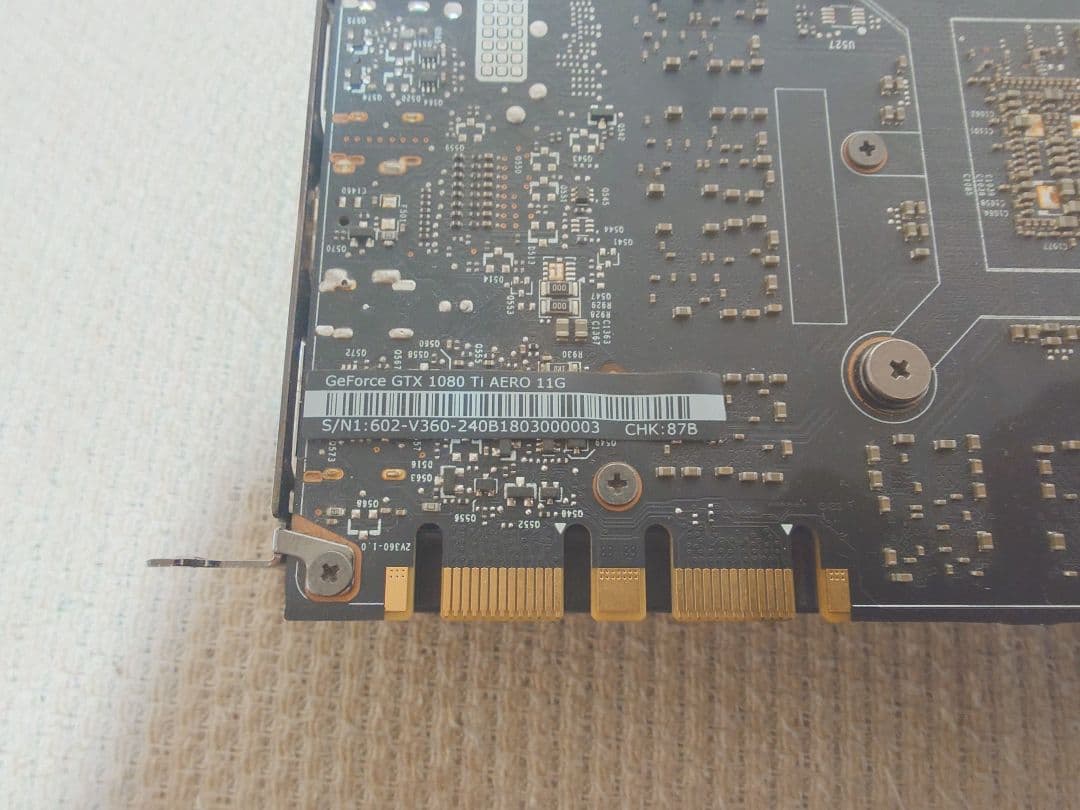 GeForce GTX 1080 Ti AERO 11G(本体のみ、使用品)