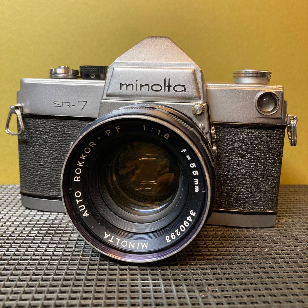 カメラ　フィルム　ミノルタ SR-7 稼働品　f=55mm F1.8