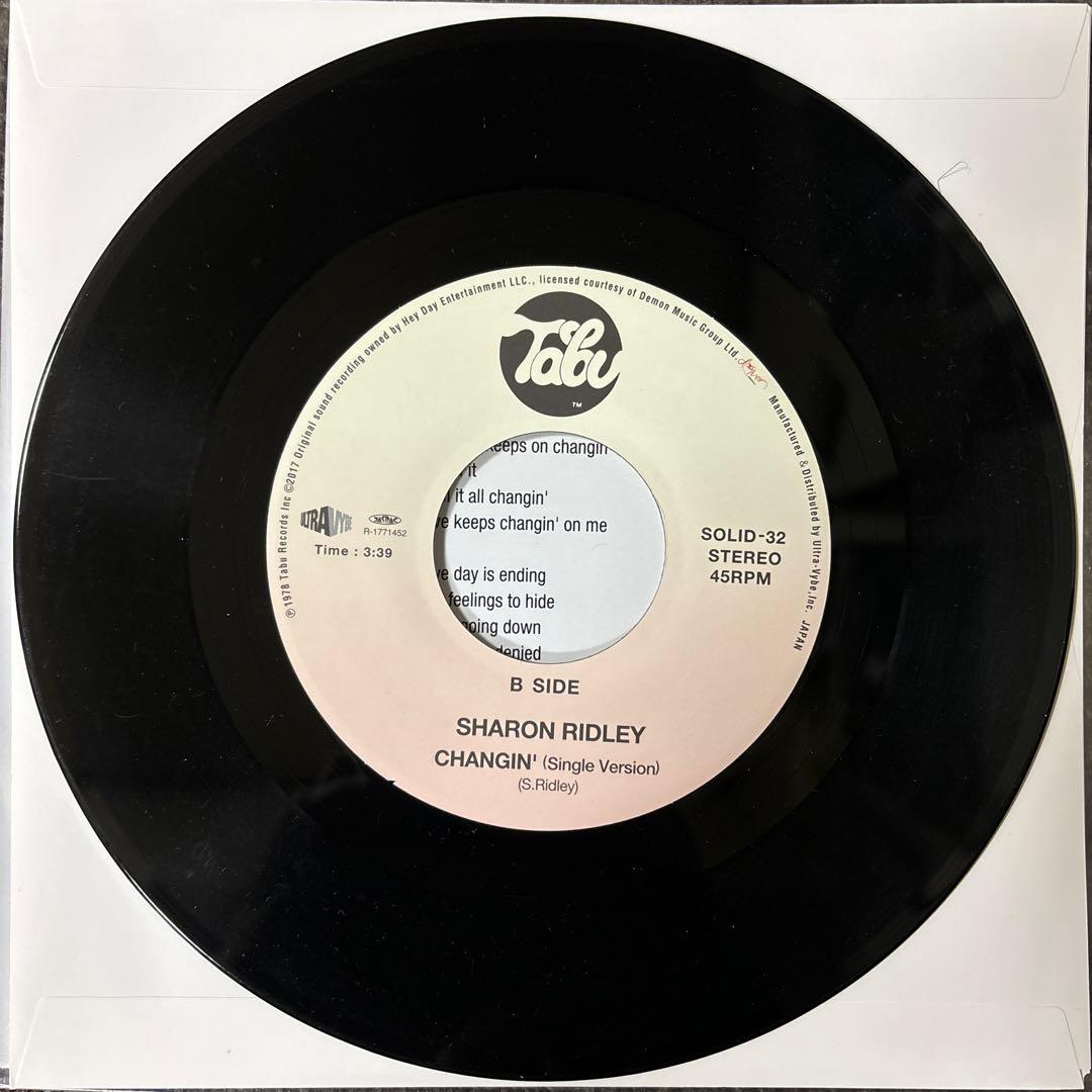 ⭐︎激レア盤⭐︎SHARON RIDLEY / Changin’（送料無料）