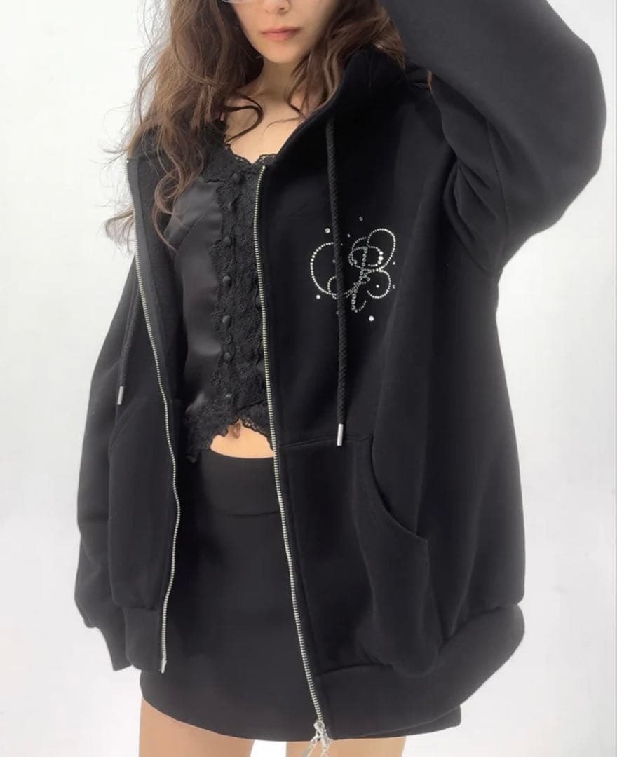 ペリキュールストーンモチーフ パーカー