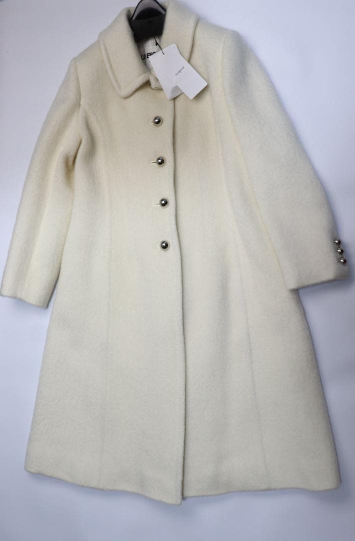 定価約20万円 新品 OLD ENGLAND モヘア混 ウールコート レディース