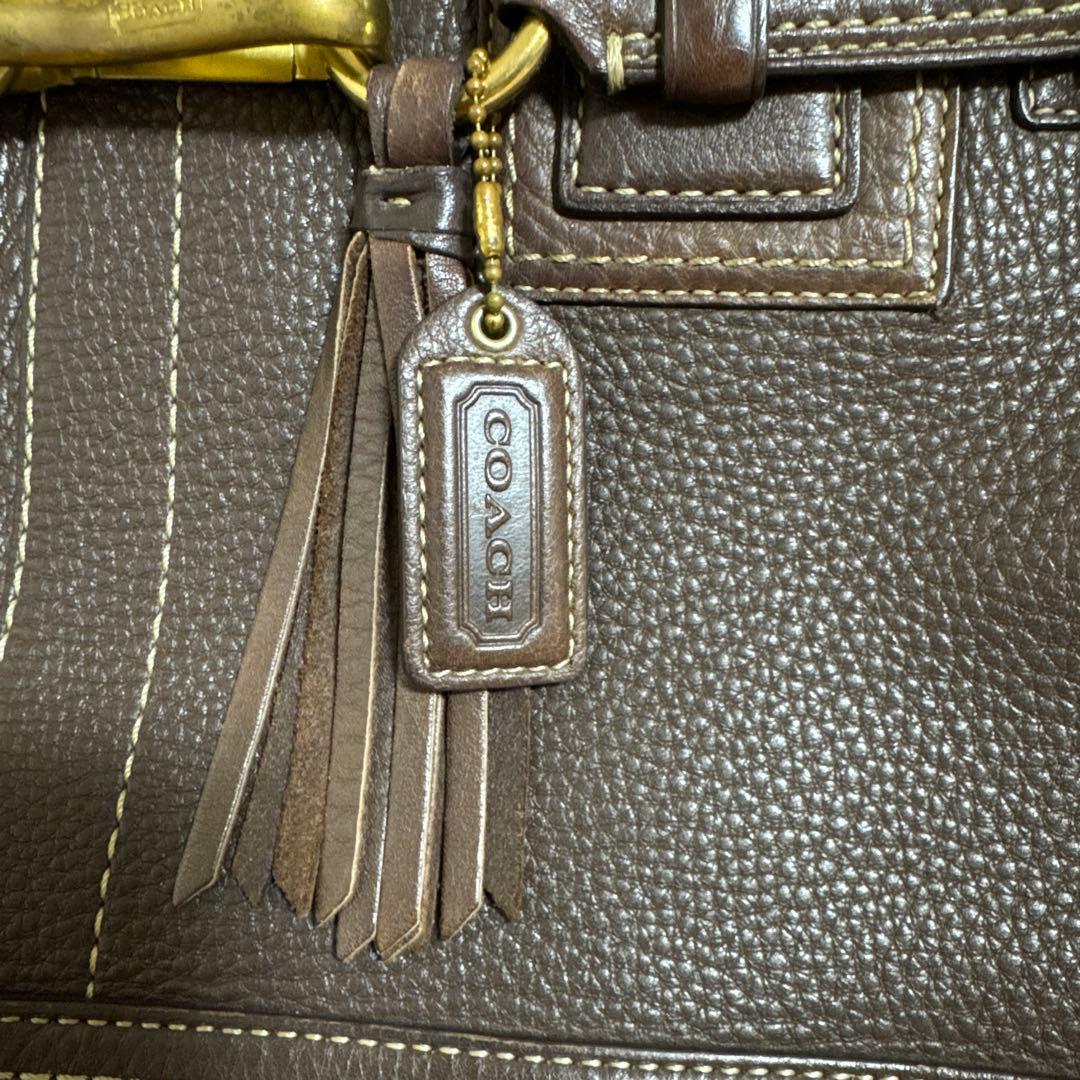 COACH コーチ　トート　ハンドバッグ キャリーオール レザー ブラウン　A4