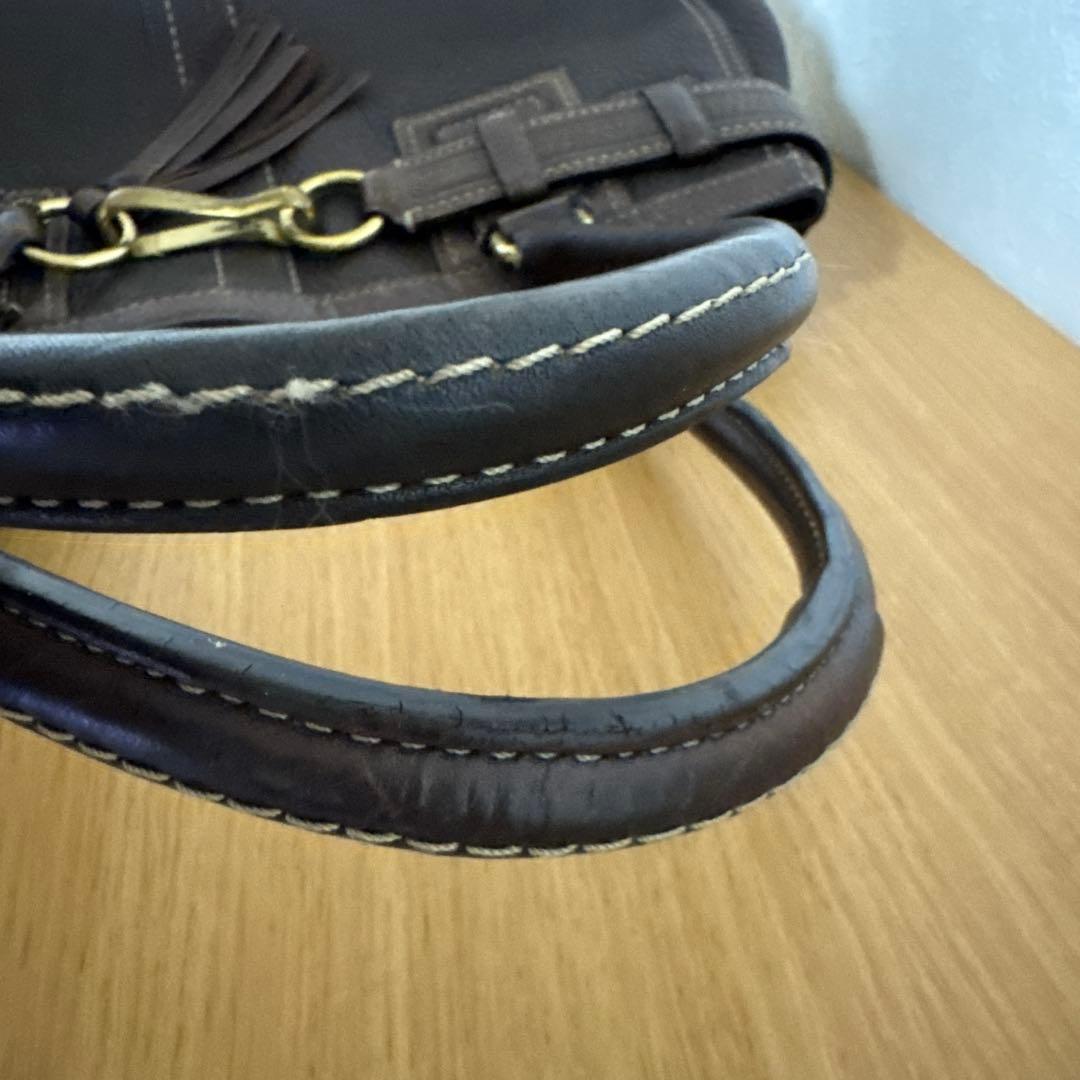 COACH コーチ　トート　ハンドバッグ キャリーオール レザー ブラウン　A4