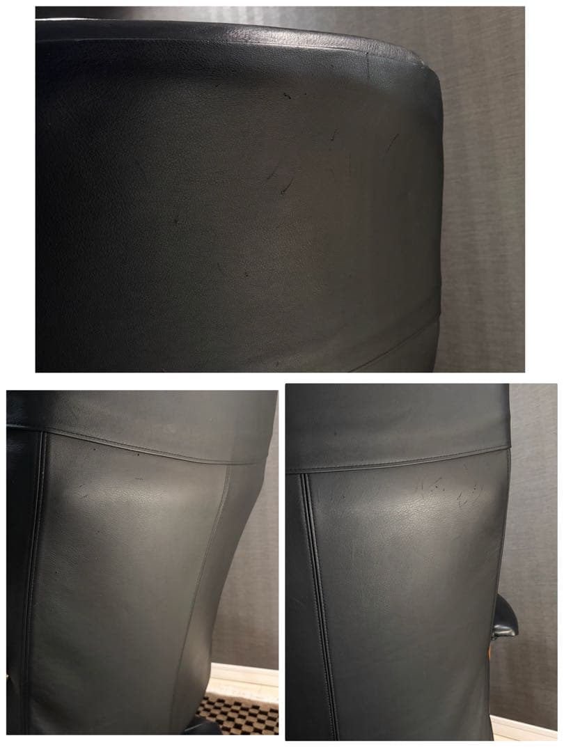 【美品】カリモク ドマーニ エクセルライフ リクライニングチェア 本革 ブラック