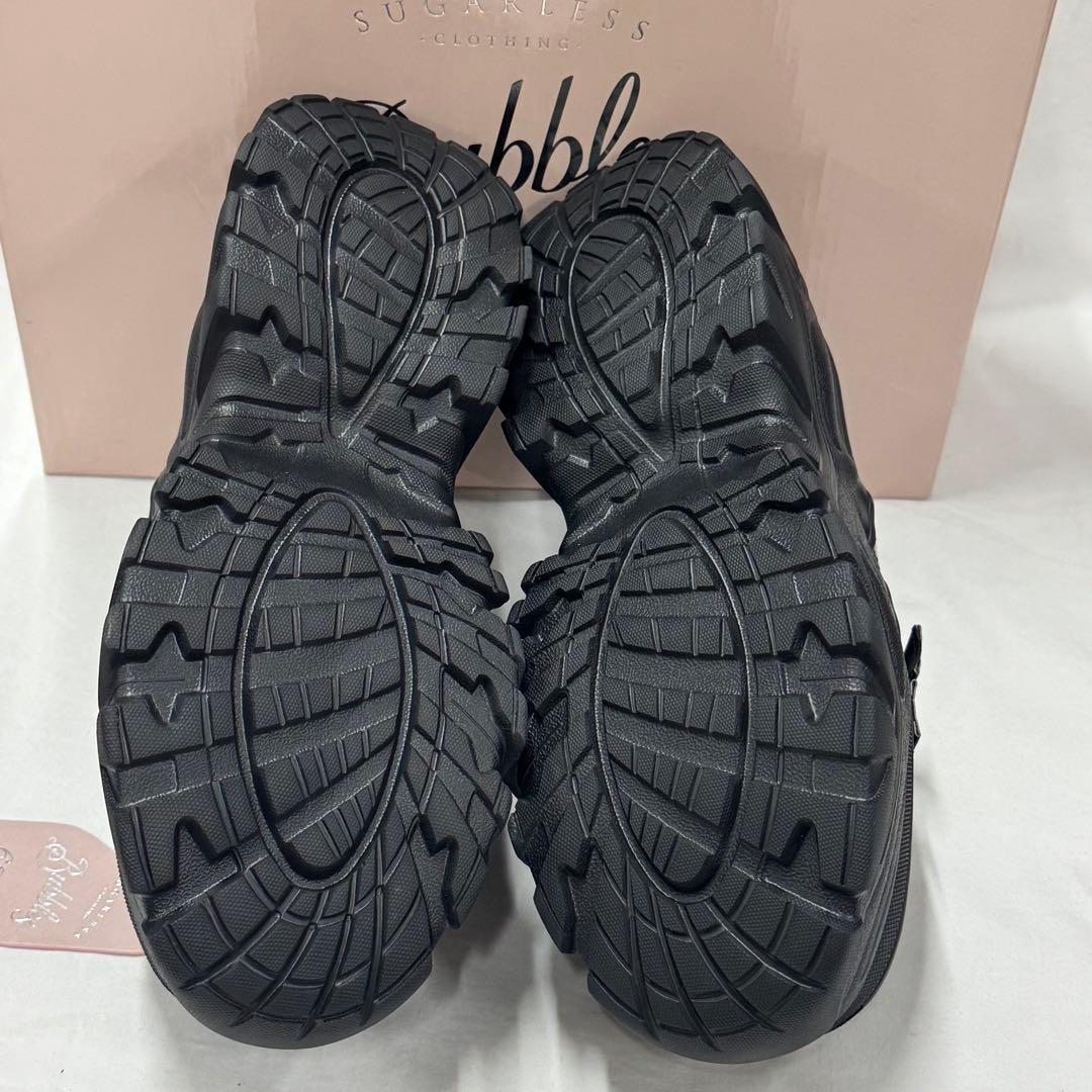 BUBBLES ダブルバックルプラットシューズ　サイズ36