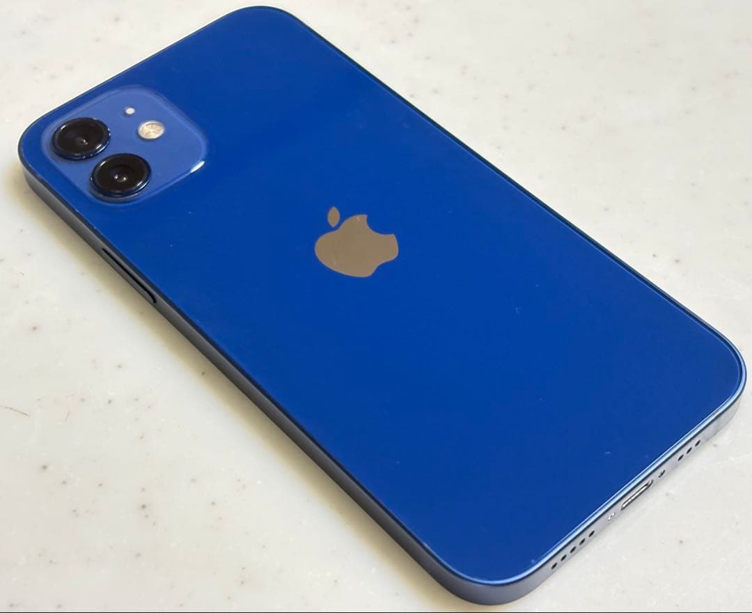 [Simフリー] iPhone12 ブルー 64GB 本体 バッテリー100%
