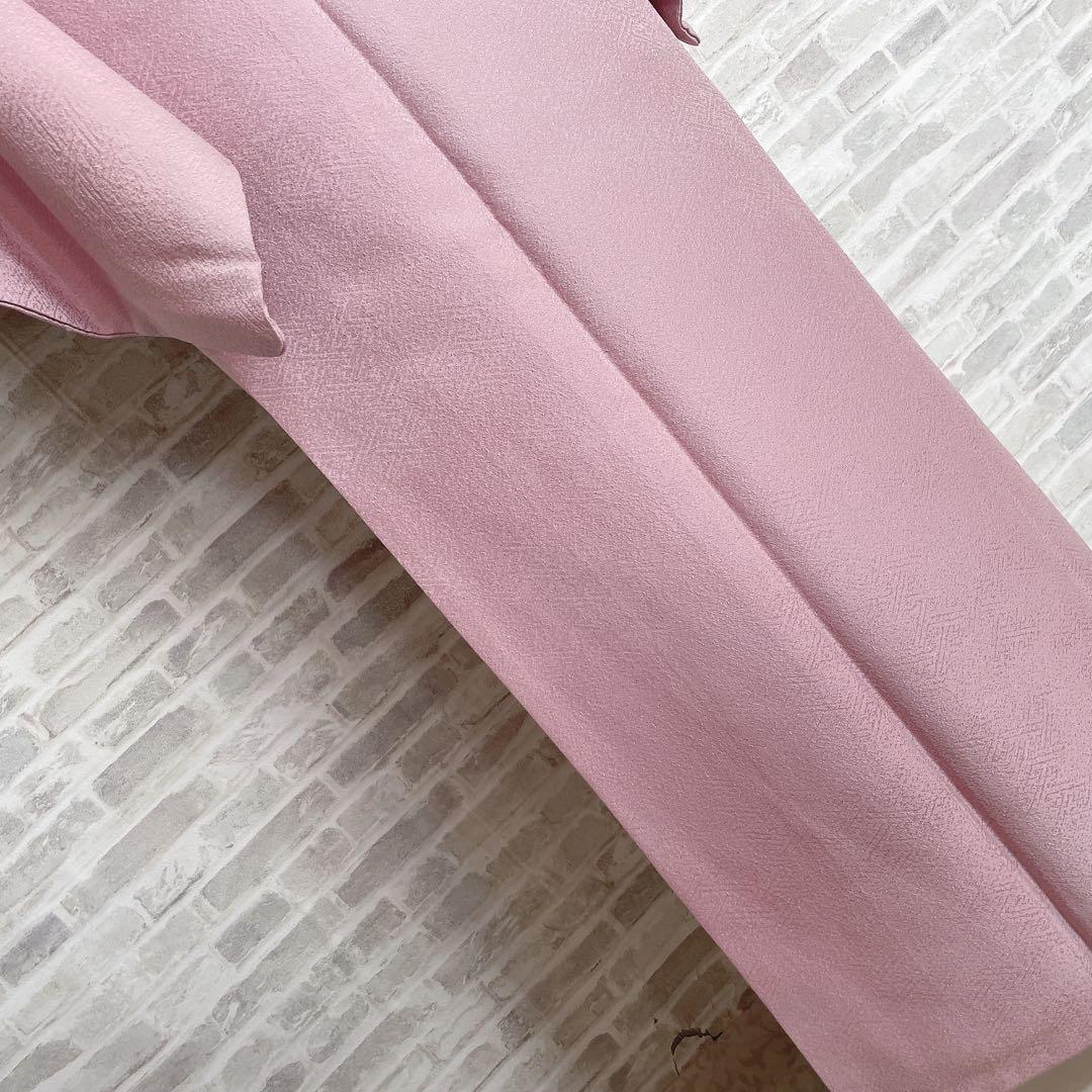 色無地　フルセット　三つ葉竜胆　紗綾形地紋　東京ますいわ屋　シンプル　I10