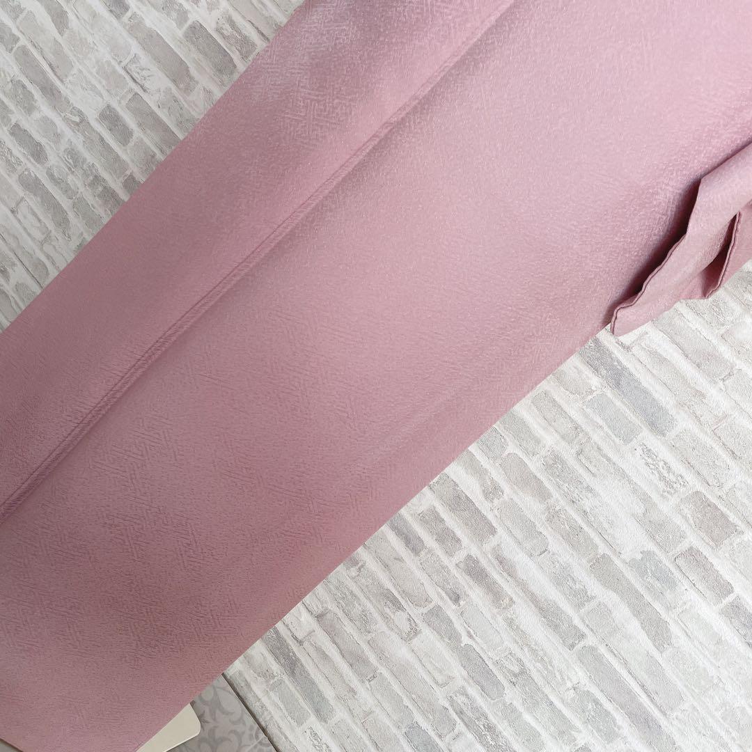 色無地　フルセット　三つ葉竜胆　紗綾形地紋　東京ますいわ屋　シンプル　I10