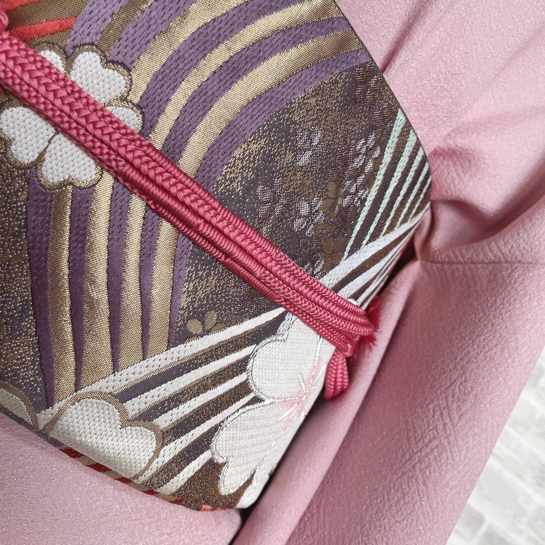 色無地　フルセット　三つ葉竜胆　紗綾形地紋　東京ますいわ屋　シンプル　I10