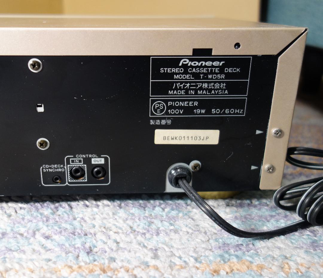 Pioneer T-WD5R カセットデッキ【動作確認済】