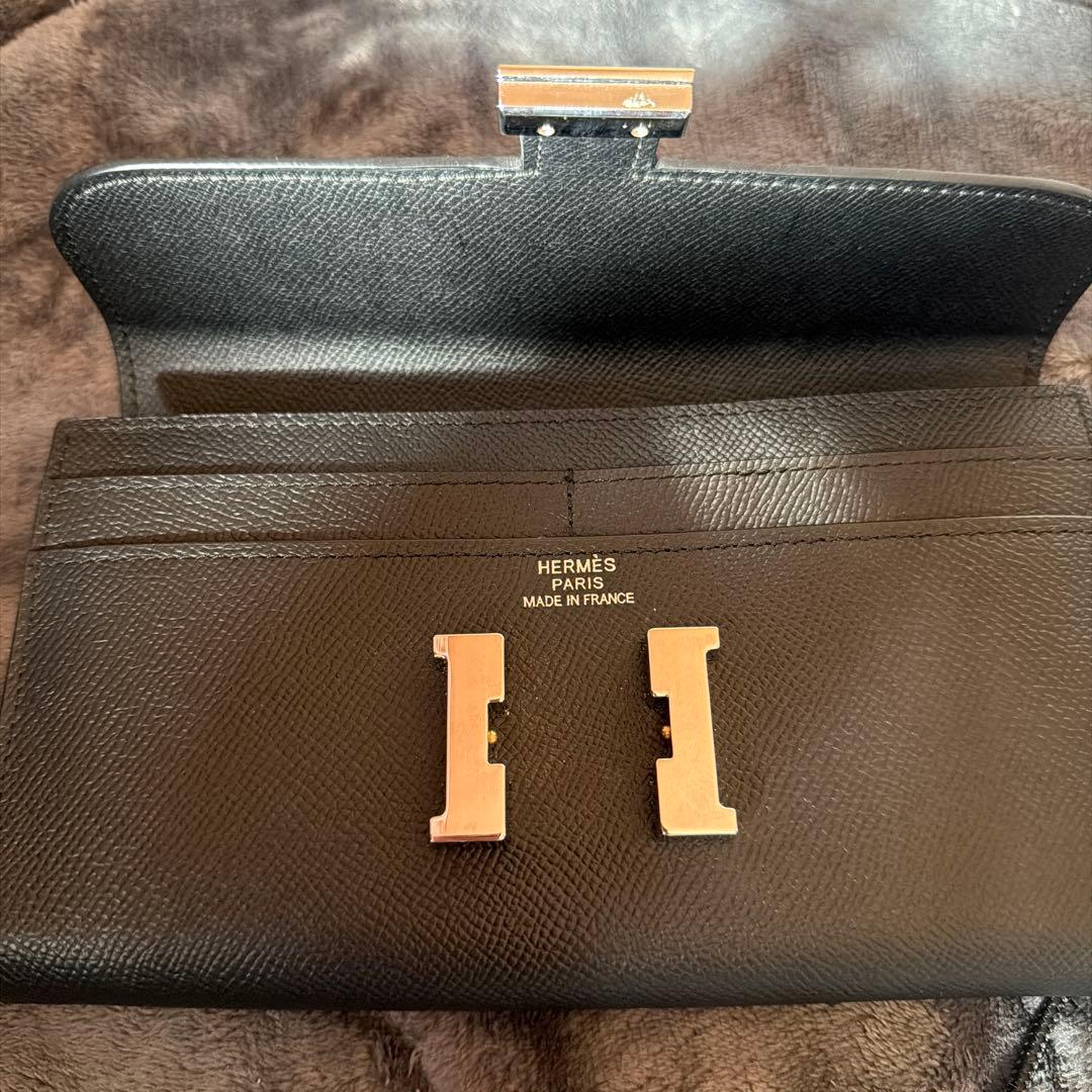 H*M様 HERMES ブラックレザー 長財布