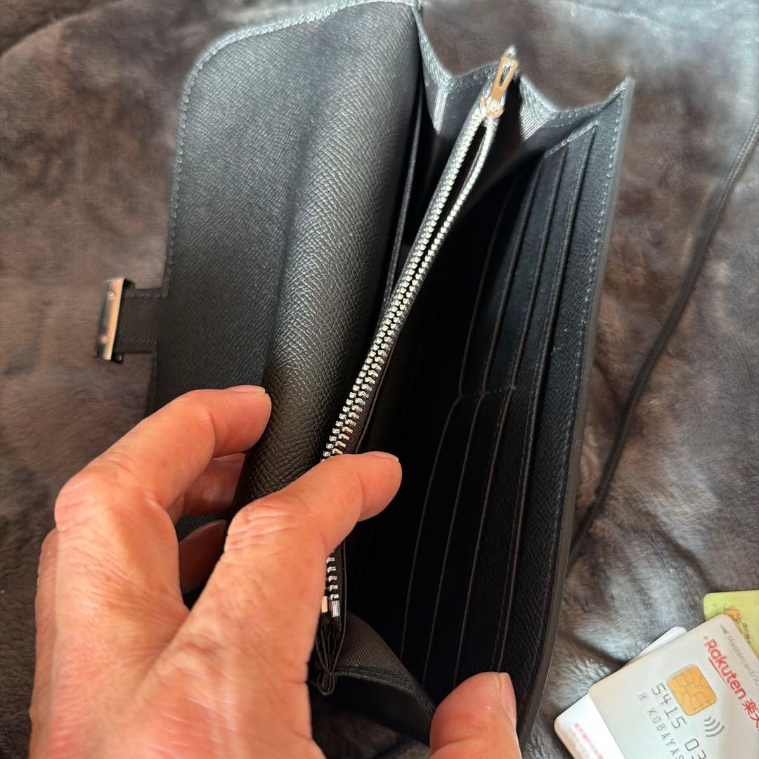 H*M様 HERMES ブラックレザー 長財布
