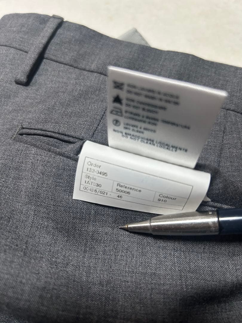 未使用 インコテックス 46 ミディアムグレー ビームス別注 ダブル