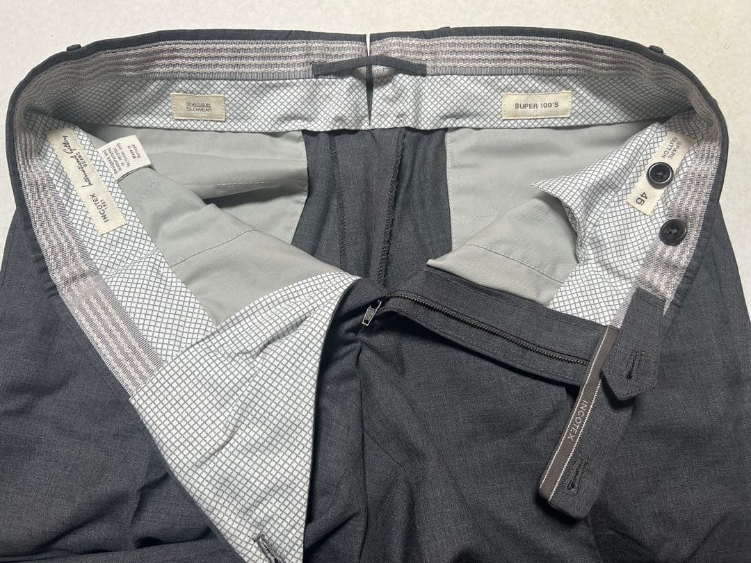 未使用 インコテックス 46 ミディアムグレー ビームス別注 ダブル