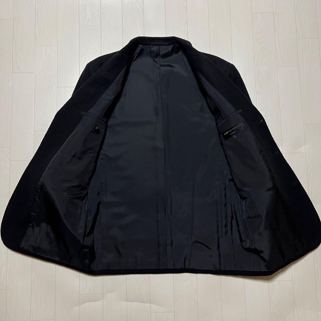 美品 コムデギャルソンオム ウール 縮絨 テーラードジャケット 田中オム