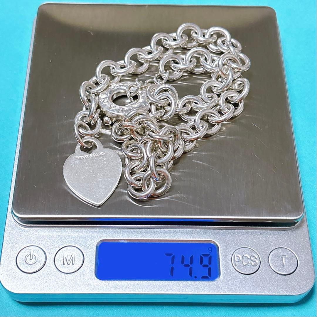 【美品】41.5cm ティファニー ハート トグル ネックレス SV925